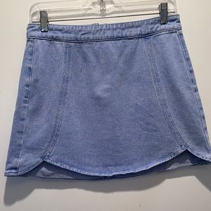 PacSun Scalloped Denim Skirt